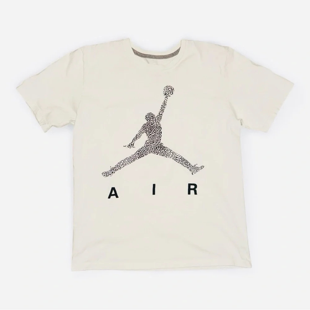Nike Air Jordan‎ Shirt Boys med white Short Sleeve Jumpman Graphic Logo